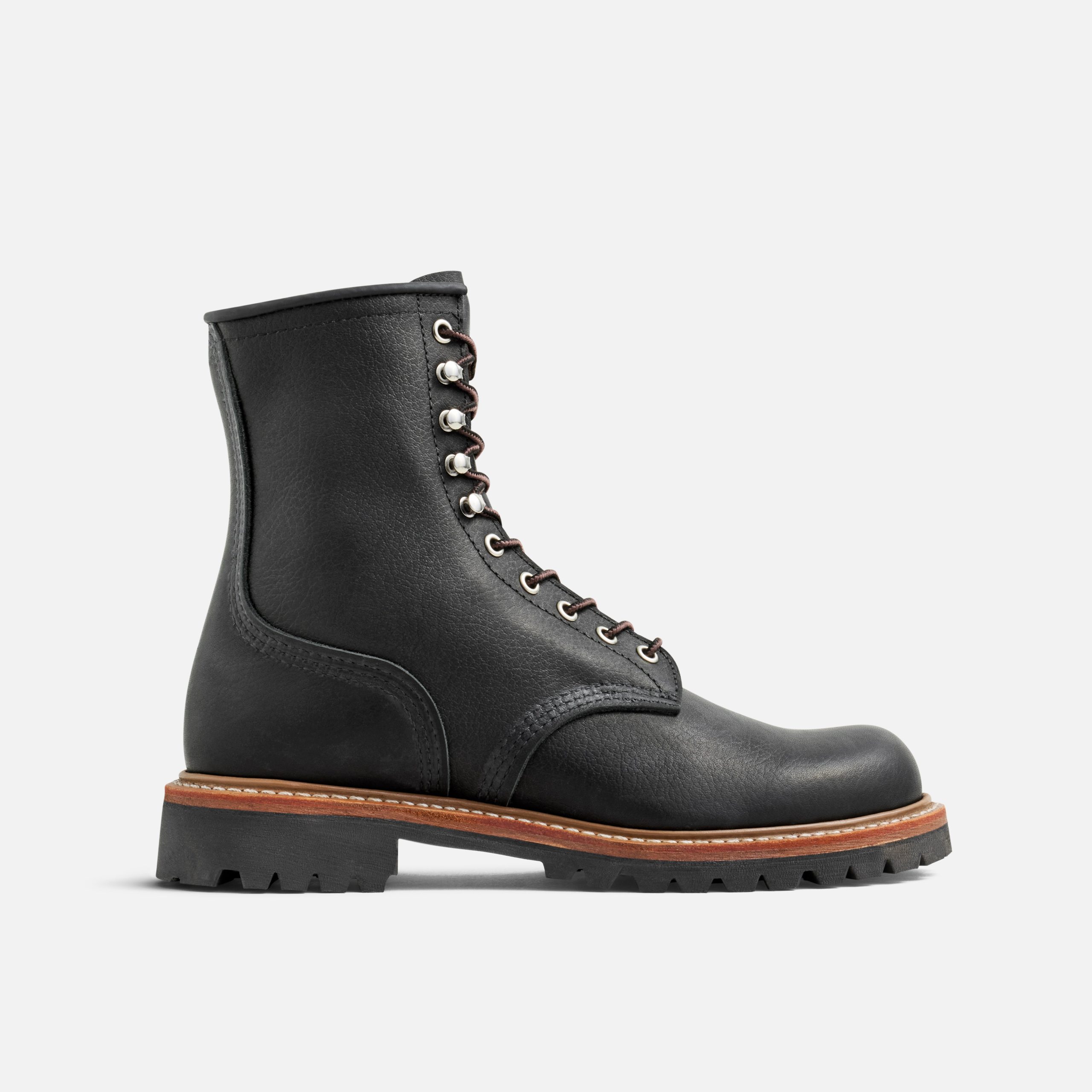 Red Wing Logger Boots - 4501 8-Inch Black Oil Slick