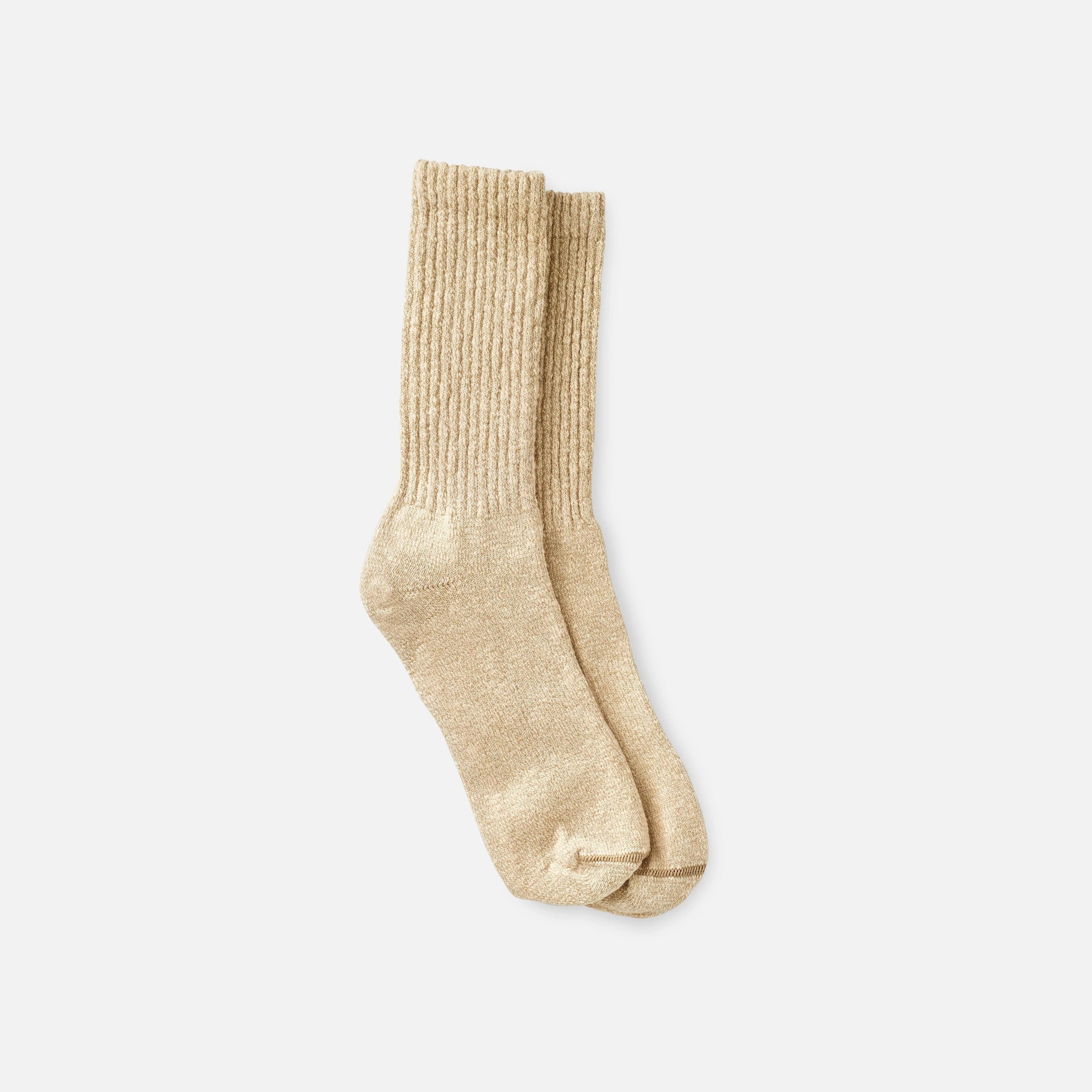 Cotton Ragg Socks Coffee/Cream 97658