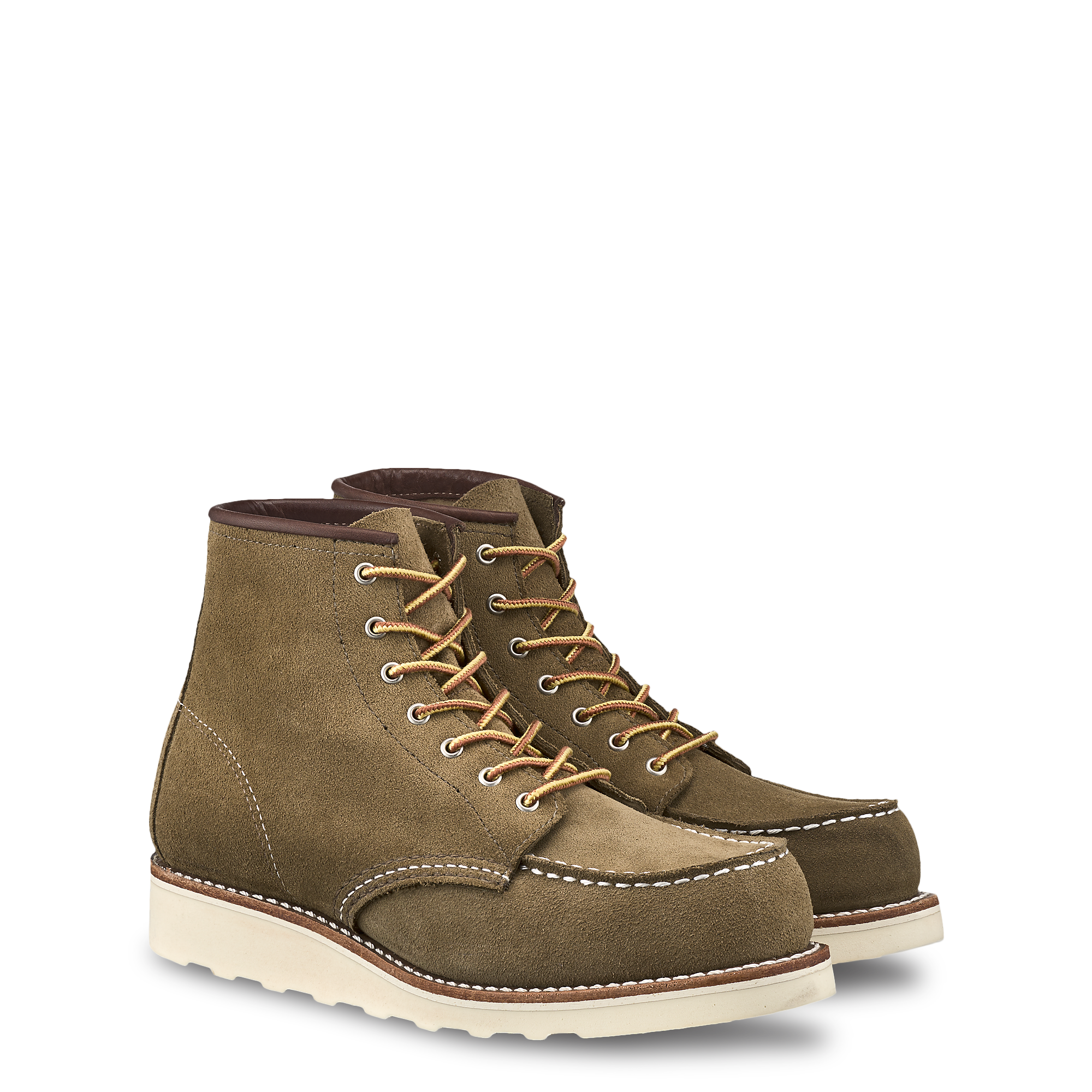 6-Inch Moc Toe Women's Boots 3377 - Olive Mohave - Image 2